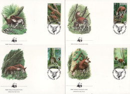 ZAIRE 1984  MiNr 875-878 FDC - 1980-1989