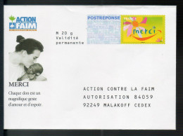 NJ-112 - Merci - Action Contre La Faim - N° 07P479 - PAP: Antwort