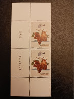 Caledonia 2023 Caledonie West Coast Farm Animal Horse Cow Ox Cattle 2v Mnh VERT DATE + NUMBER - Ungebraucht