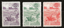 Taiwan 1961 N°Y.T. :  359 à 361 ** - Unused Stamps