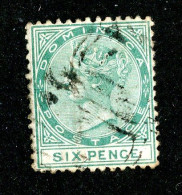 7698 BCx 1877 Scott # 8 Used Cat.$22.50 (offers Welcome) - Dominica (...-1978)