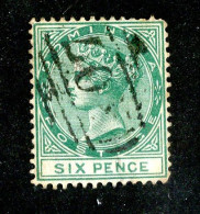 7702 BCx 1877 Scott # 8 Used Cat.$22.50 (offers Welcome) - Dominica (...-1978)