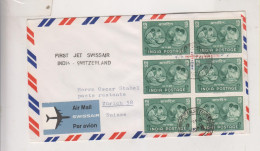 INDIA, 1961 Airmail Cover To Switzerland - Luchtpost