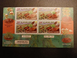 Caledonia 2023 Caledonie Green Nickel Vert Flower Plant Nature Xanthostemon Ruber Guertili 4v BLOC DATE NUMBER - Unused Stamps