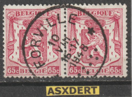 N° 711  SC. Paire Relais Forville 1948 - 1935-1949 Kleines Staatssiegel