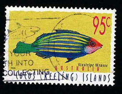 1998 Wrasse Michel CC 368 Stamp Number CC 328 Yvert Et Tellier CC 349 Stanley Gibbons CC 339a Used - Cocos (Keeling) Islands