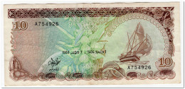 MALDIVES,10 RUFIYAA,1983,P.11,VF - Maldivas