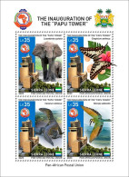 Sierra Leone 2023, PAPU, Elephant, Butterfly, Iguana, Bird, Join Issue, 4val In BF - Poste