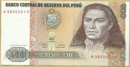 Peru - 500 Intis 1987 - Pérou