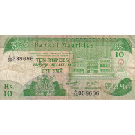 Maurice, 10 Rupees, Undated (1985), KM:35b, B - Mauricio