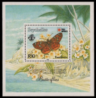 Seychellen 1991 - Mi-Nr. Block 37 ** - MNH - Schmetterlinge / Butterflies - Seychelles (1976-...)