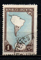 ARGENTINA - 1951 - Map Showing Antarctic Claims - USATO - Usati