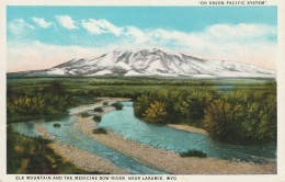 Elk Mountain And The Medicine Bow River, Near Laramie, Wyoming  "On Union Pacific System" - Laramie