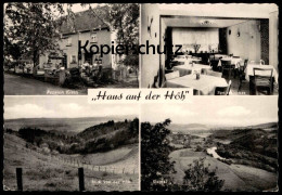 ÄLTERE POSTKARTE DÜNEBUSCH BITZEN HAUS AUF DER HÖH SIEGTAL PENSION KLEIN SPEISEZIMMER HAMM (SIEG) Ansichtskarte Postcard - Hamm