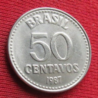 Brazil 50 Centavos 1987 KM# 604 *VT Brasil Bresil Brasile Brazilia Brazilie - Brésil