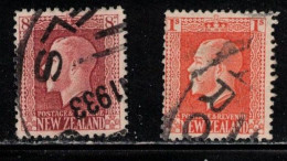 NEW ZEALAND Scott # 157, 159 Used - KGV - Used Stamps