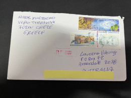 17-11-2023 (2 V 29) Greece (2 Covers) Posted To Australia (2023) - Brieven En Documenten