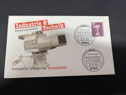 17-11-2023 (2 V 29) Germany FDC Cover -  1982 - Industrie & Teahnik (110pf) Television - 1981-1990