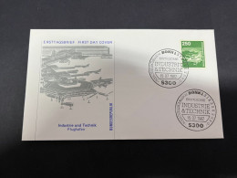 17-11-2023 (2 V 29) Germany FDC Cover -  1982 - Industrie & Teahnik (250pf) Airport - 1981-1990