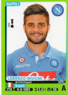 FIGURINA   PANINI    NAPOLI    LORENZO  INSIGNE - Trading Cards