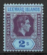 LEEWARD ISLAND..KING GEORGE V...(1910-36..)......2/-........SG111ab........MH.. - Leeward  Islands