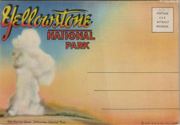 Souvenir Folder Of Yellowstone National Park, Wyoming - Yellowstone