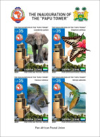 Sierra Leone 2023, PAPU, Elephant, Butterfly, Iguana, Bird, Join Issue, 4val In BF IMPERFORATED - Poste