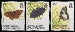 BIOT 1994 - Mi-Nr. 155-157 ** - MNH - Schmetterlinge / Butterflies - British Indian Ocean Territory (BIOT)