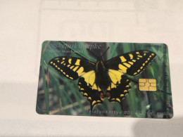 HUNGARY-(HU-P-2004-10)-Sparrow-tailed Butterfly-(69)(800Ft)(341050C2D)(tirage-30.000)-used,card+1card Prepiad Free - Ungarn