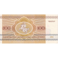 Bélarus, 100 Rublei, 1992, KM:8, NEUF - Bielorussia