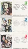 " TYPE LIBERTE DE DELACROIX " Sur 3 Enveloppes 1er Jour De 1982 Ed° LNF N° YT 2219 à 2221 Parfait état. FDC à Saisir !!! - 1982-1990 Libertà Di Gandon