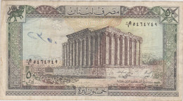 Liban - Billet De 50 Livres - 1988 - P65d - Liban