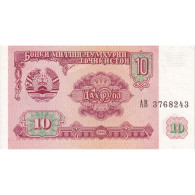 Tadjikistan, 10 Rubles, 1994, KM:3a, NEUF - Tajikistan