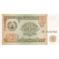 Tadjikistan, 1 Ruble, 1994, KM:1a, NEUF - Tagikistan