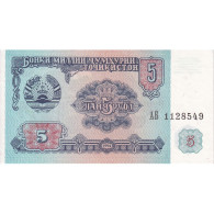 Tadjikistan, 5 Rubles, 1994, KM:2a, NEUF - Tadjikistan