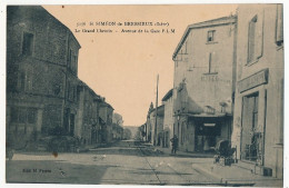 CPA - SAINT-SIMÉON-DE-BRESSIEUX (Isère) - Le Grand Chemin - Avenue De La Gare P.L.M. - Autres & Non Classés