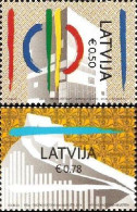 Latvia Lettland Lettonie 2014 European Capitals Of Culture Riga And Umeå Joint Issue With Sweden Set Of 2 Stamps MNH - Ungebraucht