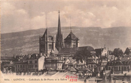 SUISSE - Genève - Cathédrale De Saint Pierre Et Le Salève - Carte Postale Ancienne - Genève