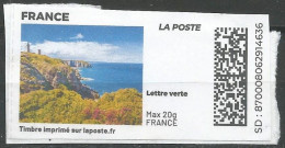 MON TIMBRE EN LIGNE  EN COULEUR OBLITERE - Used Stamps