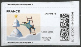 MON TIMBRE EN LIGNE  EN COULEUR OBLITERE - Used Stamps