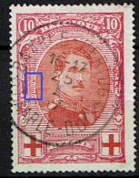 133  Obl  Centrale Le Havre (Spécial)  LV 13points Rouges Médaillon à Gauche - 1901-1930