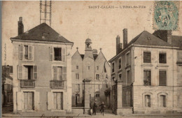 Delcampe - Lot De 2 CPA Saint-Calais Hôtel De Ville - Saint Calais