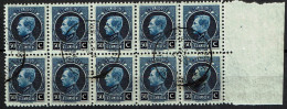 187  Bloc 10  Obl Premier Jour  35 - 1921-1925 Petit Montenez