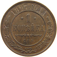 RUSSIA KOPEKE 1897 NIKOLAUS II. VON RUSSIA, 1894-1917 #MA 015568 - Russie