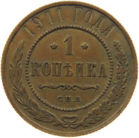 RUSSIA KOPEK 1911 NIKOLAUS II. (1894-1917) #MA 022516 - Russie