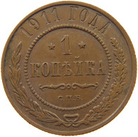 RUSSIA KOPEK 1911 NIKOLAUS II. (1894-1917) #MA 022511 - Russie