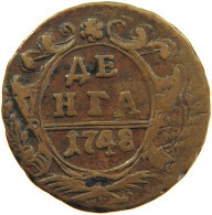 RUSSIA EMPIRE DENGA 1748 ELISABETH I. (1741-1761 #MA 104228 - Russie