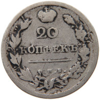 RUSSIA EMPIRE 20 KOPEKS 1814 ALEXANDER I. 1801-1825. #MA 104043 - Russie