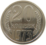 RUSSIA 20 KOPEKEN 1973 SEHR SELTEN, PP #MA 004986 - Russie