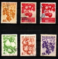 1956 - Bulgaria 852 + 853A + 857/57A + 858 X 2 Frutta   ------ - Usados